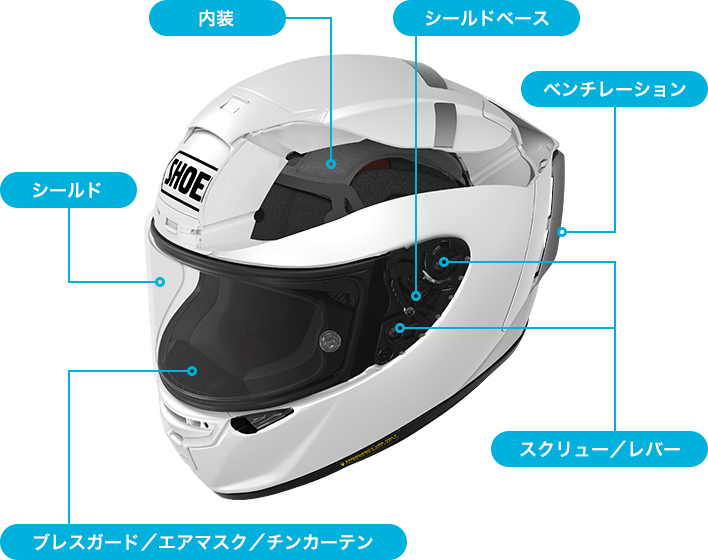 GT-Air｜オプション＆リペアパーツ｜ヘルメット SHOEI