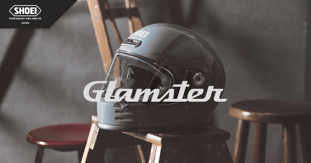 Glamster［グラムスター マットブラック］ヘルメット　Mサイズタイプフルフェイスヘルメット